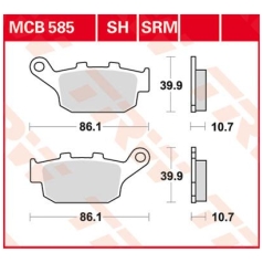 BRAKE PAD SH SINTER PERFORMANCE STREET & ROAD TRACKS