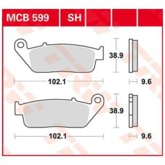 BRAKE PAD SH SINTER PERFORMANCE STREET & ROAD TRACKS