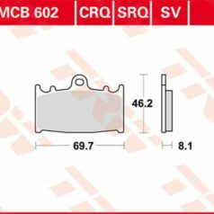 BRAKE PAD SV SINTER PERFORMANCE STREET