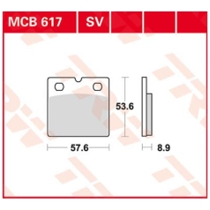 BRAKE PAD SV SINTER PERFORMANCE STREET