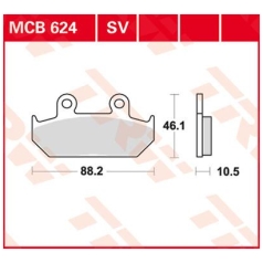 BRAKE PAD SV SINTER PERFORMANCE STREET