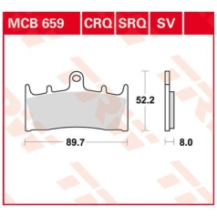 BRAKE PAD SV SINTER PERFORMANCE STREET