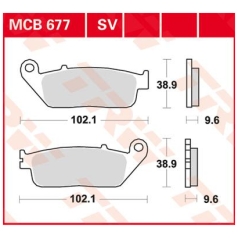 BRAKE PAD SV SINTER PERFORMANCE STREET