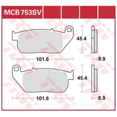 BRAKE PAD SV SINTER PERFORMANCE STREET