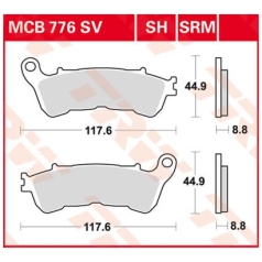 BRAKE PAD SV SINTER PERFORMANCE STREET