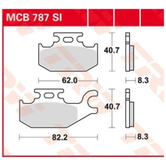 BRAKE PAD SI SINTER OFFROAD