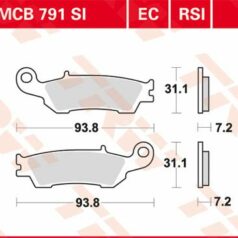 BRAKE PAD RSI SINTER PERFORMANCE OFFROAD