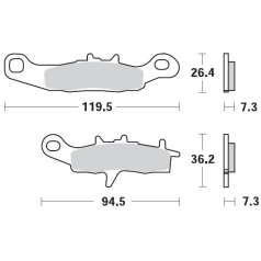 BRAKE PAD OFFROAD SINTER PRO RACING