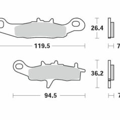 BRAKE PAD OFFROAD SINTER PRO RACING GP
