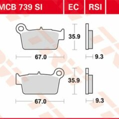 BRAKE PAD RSI SINTER PERFORMANCE OFFROAD