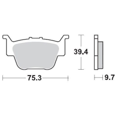 BRAKE PAD ATV SINTER PRO RACING