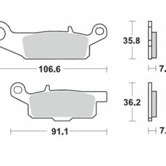 BRAKE PAD ATV SINTER PRO RACING