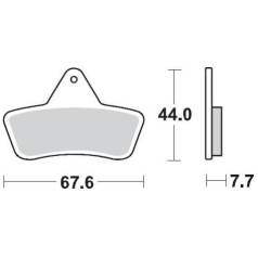 BRAKE PAD ATV SINTER PRO RACING