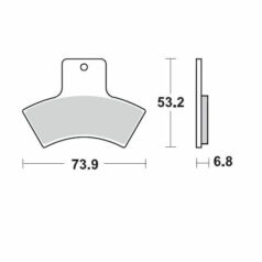 BRAKE PAD ATV SINTER PRO RACING