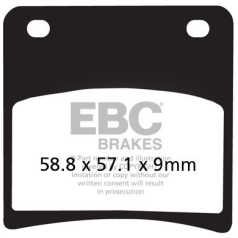 BRAKE PAD FA-V SERIES SINTERED METAL/ORGANIC COMPOUND