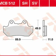 BRAKE PAD SH SINTER PERFORMANCE STREET & ROAD TRACKS