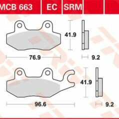 BRAKE PAD SRM SINTER SCOOTER >125
