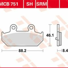 BRAKE PAD SRM SINTER SCOOTER >125