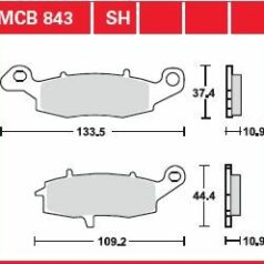 BRAKE PAD SH SINTER PERFORMANCE STREET & ROAD TRACKS