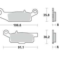 BRAKE PAD ATV NITRO