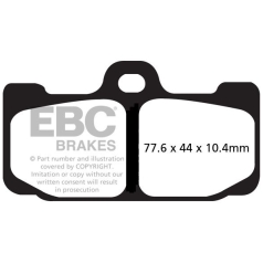 BRAKE PAD GPFAX-HH SERIES SINTERED METAL