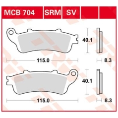 BRAKE PAD ALLROUND ORGANIC STANDARD