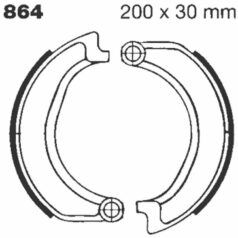 BRAKE SHOE PLAIN SERIES ORGANIC