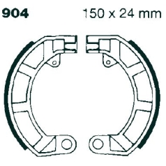 BRAKE SHOE PLAIN SERIES ORGANIC