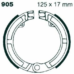 BRAKE SHOE PLAIN SERIES ORGANIC