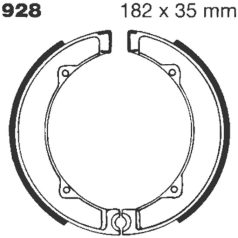 BRAKE SHOE PLAIN SERIES ORGANIC