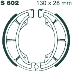 BRAKE SHOE WATER GROOVED SERIES ORGANIC