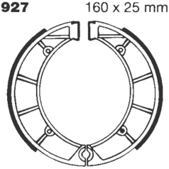 BRAKE SHOE WATER GROOVED SERIES ORGANIC