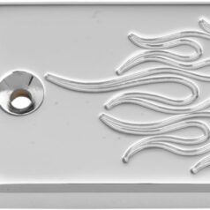 MASTER CYLINDER COVER FLAME CHROME