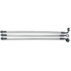 BRAKE LINE UPPER DUAL DISC NON-ABS DESIGNER STERLING CHROMITE® II NATURE