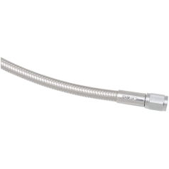 BRAKE LINE BRAIDED UNIVERSAL STAINLESS POLISHED NATURE