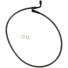 BRAKE LINE UPPER DUAL DISC NON-ABS DESIGNER CHROME BLACK