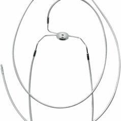 BRAKE LINE FRONT MID DUAL DISC ABS DESIGNER CLEAR JACKET STERLING CHROMITE® II NATURE