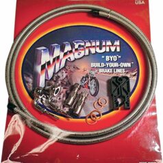 BRAKE LINE BYO® FRONT SINGLE DISC NON-ABS 6' STAINLESS NATURE