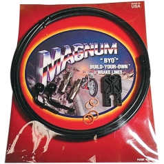 BRAKE LINE BYO® FRONT SINGLE DISC NON-ABS 6' STAINLESS NATURE