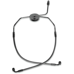 BRAKE LINE FRONT LOWER DUAL DISC NON-ABS DESIGNER CHROME BLACK