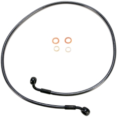 BRAKE LINE SINGLE DISC E-Z ALIGN CHROME BLACK