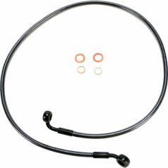 BRAKE LINE SINGLE DISC E-Z ALIGN CHROME BLACK