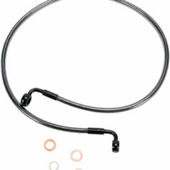 BRAKE LINE SINGLE DISC E-Z ALIGN CHROME BLACK