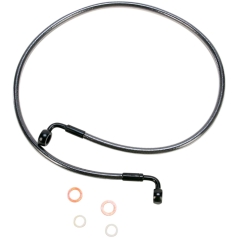 BRAKE LINE SINGLE DISC E-Z ALIGN CHROME BLACK