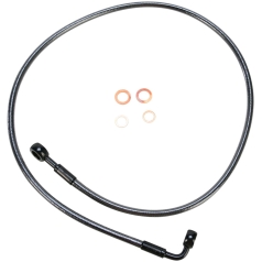 BRAKE LINE SINGLE DISC E-Z ALIGN CHROME BLACK