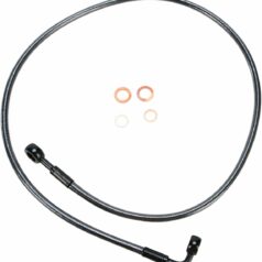 BRAKE LINE SINGLE DISC E-Z ALIGN CHROME BLACK