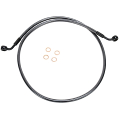 BRAKE LINE SINGLE DISC E-Z ALIGN CHROME BLACK