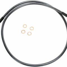 BRAKE LINE SINGLE DISC E-Z ALIGN CHROME BLACK