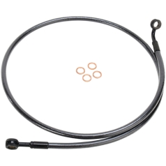 BRAKE LINE SINGLE DISC E-Z ALIGN CHROME BLACK