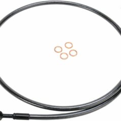 BRAKE LINE SINGLE DISC E-Z ALIGN CHROME BLACK